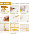 Step-by-step guide to using Epoxy Grout Glittering Gold Dual Tubes Waterproof Tile Grout 19oz 400ml in kitchens and bathrooms.