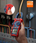 Handy Digital Clamp Meter Multimeter Auto Ranging 4000 Counts for AC DC Voltage and Current used on orange wire