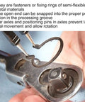 Detail of Auto Repair Snap Ring Kit For Home Garage, heat treated alloy steel retaining ring being installed on machinery