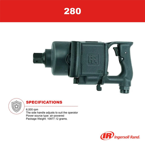 Rugged As Nails One Inch Drive Pneumatic Impact Wrench With 6000 Rpm Air Powered Torque Tool And Adjustable Side Handle For Grease Monkey Mechanics And Shop Crews Who Get The Job Done Right