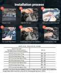F7TC Spark Plug Replacement For NGK 3785 BP7ES installation process showing tools, old plug removal, new plug comparison, and installation steps.