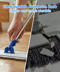 18 Inch Microfiber Flat Mop With Heavy Duty Stainless Steel Handle And Durable Aluminum Base for easy cleaning on hard floors.