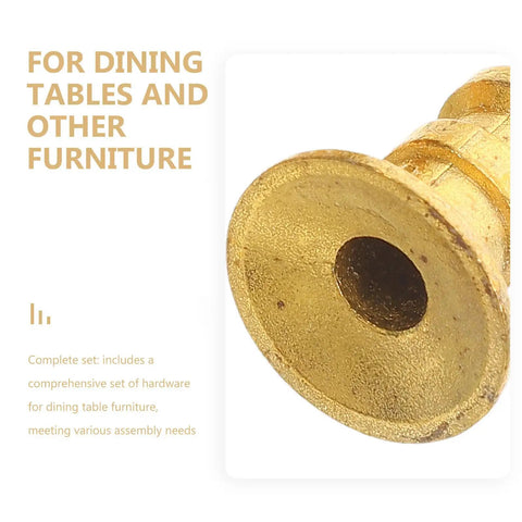 Close-up of zinc alloy component from Table Bolt Sleeve Connector Kit With Zinc Alloy And Copper Material Versatile Shelving Brackets