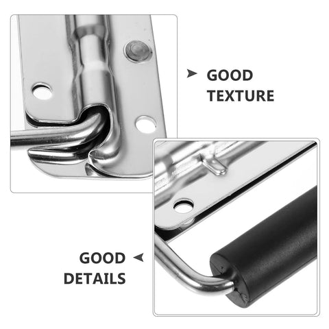 Badass 304 Stainless Steel Folding Pull Handle For Heavy Duty Tool Boxes Portable Chests And Workshop Gear Rack Killer Locking Loop Built Tough For Daily Grind Projects