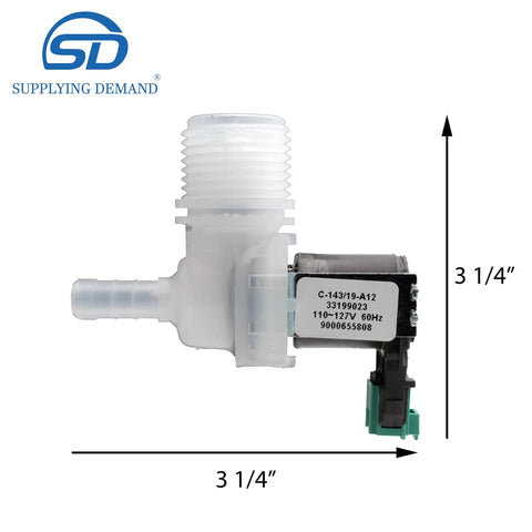 Dishwasher Warm Water Inlet Valve Replacement 120V 60Hz GHT Inlet Fits Model Specific Dishwashers AP7193108 628334 PS16746057