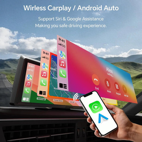 8.1 Inch Wireless CarPlay Car Stereo With Android Auto And Mirror Link displayed with map and call interface