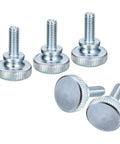 M6x16mm Knurled Thumb Screws, 10 Pcs, Carbon Steel Zinc Plated Flat Knurled Head Fully Threaded Bolts for DIY Projects
