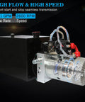 12V Electric Hydraulic Pump Kit With 8 Quart Tank, Double Acting Power Unit For Dump Trailer And DIY Hydraulic Systems