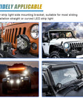 LED light bars mounted on SUVs using Beefy Adjustable Side Mounting Brackets Kit For LED Light Bars And Pods, Heavy Duty Aluminum