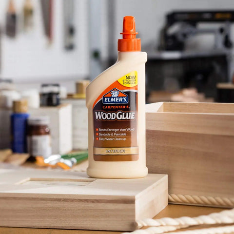 Wood Glue For Carpentry And Home Repairs Four Ounce Bottle With Easy Soap And Water Cleanup When Wet Scrape Or Sand After Drying