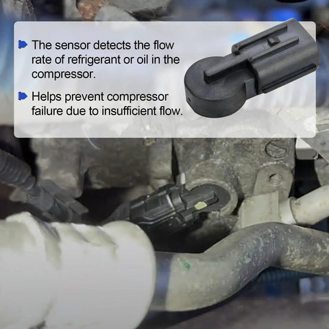Toyota 926-818 Air Conditioning Compressor Flow Sensor Plug And Play Replacement installed in vehicle