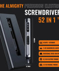 52 In 1 Electric Screwdriver Kit Cordless Mini Power Driver with magnetic bit set and LED lights shown in packaging