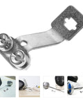 Fencing Foil Display Wall Hanger And Metal Vertical Storage Mount close-up showing stainless steel construction.
