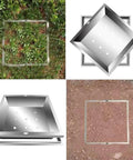 Hidden Street Ready Stainless Steel Manhole Covers For Lawn And Green Belts 12 to 40 Inches flush mount on grass and soil