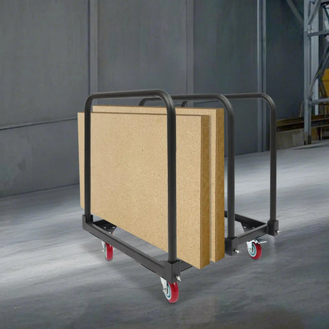 Heavy Duty 3 Pole Panel Cart With 200 Lbs Capacity Folding Table Truck And Locking Swivel Wheels For Plywood Lumber Mattress Moving Badass Strength And Smooth Roll