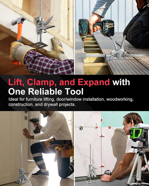 Installation scenes with Two Pack Labor Saving Arm Jacks For Lifting Furniture With 330 Lbs Capacity on different projects