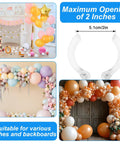 40 Pack 3.5 Inch Large Clear Balloon Arch Clips Transparent Spring Clamps Heavy Duty for decorative balloon displays and arches