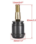 12mm Round Arm Ball Joint Replacement For ATV Quad UTV Baja Buggy 50cc To 250cc Fits 50cc 70cc 90cc 110cc 125cc 150cc 200cc 250cc Durable Suspension Upgrade Easy Install, 12mm thread, 83mm height, 36mm base