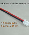 Toyota Tacoma Blower Motor Connector Harness With 12 Gauge Wire, 6 Inch Plug And Play Replacement Kit For 2005-2016 Models