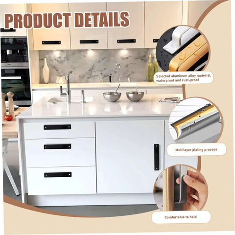Matte Black 6 Inch Cabinet Handles Set Of 12 With Base Plate Aluminum Alloy Construction Heavy Duty Drawer Pulls For Kitchen Cabinets Windows And Doors Rust Resistant And Built To Last on kitchen drawers