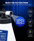 One Person Brake Bleeder Kit With 1.06 Quart Reservoir And Vacuum Fluid Extractor Includes 8 Master Cylinder Adapters filtering feature