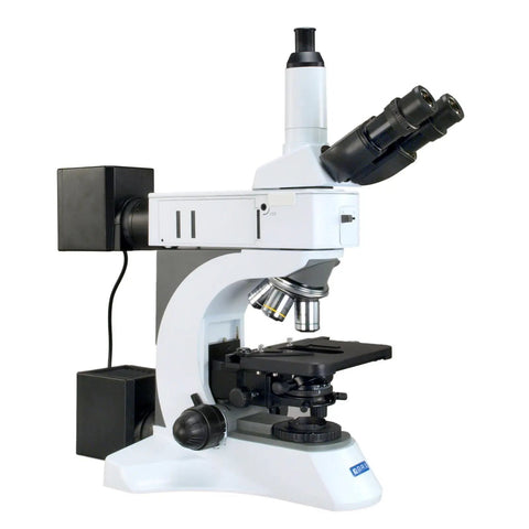 Infinity Trinocular Metallurgical Microscope With 50X To 1500X Magnification, Kohler Transmitted And Epi Illumination, 100X Dry Objective, Plan Infinity Achromat Lenses, High Eyepiece