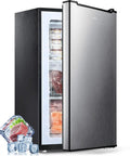 Slick 3 Cu Ft Mini Upright Freezer Boasts Three Smooth Pull Down Drawers And Adjustable Thermostat For Rapid Cooling Build