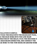 Hella Tough Headlight Wiring Harness With 3 Pin Ceramic Connector Plug Replacement For 9007 9004 HB1 HB5 Bulbs installation guide.