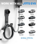 Real Deal Wall Mount EV Charger Holder Built For Everyday Drive Use Compatible With Popular J1772 Type 1 Connectors and vehicles
