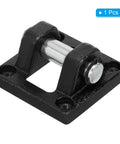 63x63x32mm Air Cylinder Clevis Mounting Bracket For Pneumatic Rod Pivot Black Built Tough And Durable Low Carbon Steel With 48mm Hole Distance And 2.5x2.5x1.25 Inch Overall Size Ideal For Industrial Automation Tasks, black steel clevis bracket with pivot pin