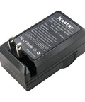 Battery And AC Wall Charger Replacement For Canon LP-E8 LPE8 And LC-E8E, with foldable plug, LED charge indicator