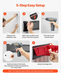 5-step setup guide for Kick Some Clutter To The Curb With This Rock Solid Set Of Twelve Wall Mounted Plastic Storage Bins.