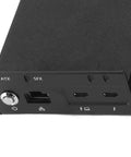 Kick Your Rig Into Gear With This Portable External GPU Dock Packing A Blazing 40Gbps Thunderbolt Link Plus PCIe X16 Graphics Bay And 60W Fast Charge Port For Plug And Play Setup front view showing power button and USB-C ports.