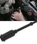 7 Inch Short Anchor Pin Driver Kit For Trucks And Trailers, Pneumatic Pin Removal And Installation Tool in action with mechanic