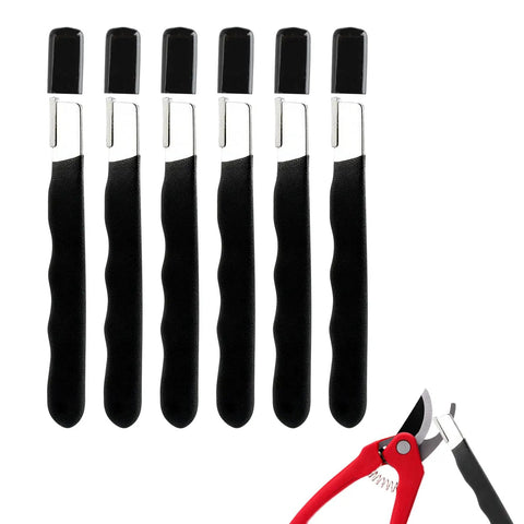 Six Piece Garden Tool Sharpener Set With Carbide Knife Sharpener And All Purpose Sharpening Stone For Garden Tools Knives Machetes