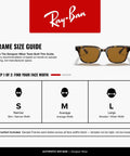 Frame size guide with Light Havana Square Sunglasses With Dope B Fifteen Brown Lenses Unisex Wayfarer Inspired Frame 51mm UV400 Protection