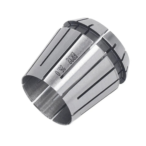26mm Collet Chuck For Engraving Machines And CNC Routers And Lathes With Ultra Precision 0.005mm Clamping Through Coolant System Delivers Direct Coolant To Cutter To Cut Tool Runout And Vibration For Smooth Stainless Steel Engraving And Milling, silver collet
