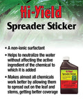 Spreader Sticker Non Ionic Surfactant For Lawn Care And Fertilizers A Low Foaming Adjuvant 8 oz bottle with product features and description