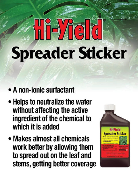 Spreader Sticker Non Ionic Surfactant For Lawn Care And Fertilizers A Low Foaming Adjuvant 8 oz bottle with product features and description