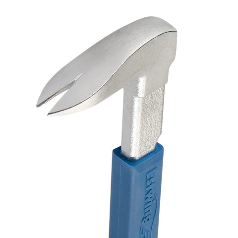 Pro Claw Nail Puller 14 Inch Pry Bar With Forged Steel Construction And No Slip Cushion Grip, close-up of thin claw design.