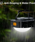 Rechargeable Camping Lights Dual Pack Black Tent Lights Mini LED Lanterns Portable For Hiking Backpacking Fishing Survival Gear Emergency Outage And Hurricane Prep in rain
