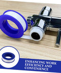 Heavy Duty PTFE Thread Seal Tape For Plumbing And Garden, 12 Rolls High Temperature Pipe Thread Tape, Leakproof Faucet And Shower Sealant shown with chrome faucet