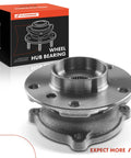 Two Piece Front Wheel Bearing And Hub Assembly Set For BMW X5 2007 To 2018 And X6 2008 To 2018 AWD Only Drop In Replacement
