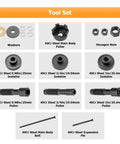Wheel Bearing Puller Tool Kit For Motorcycles 0.75 Inch 1.0 Inch And 25mm Bearings ABS Or Non ABS Fits 2000 Through 2025 Models