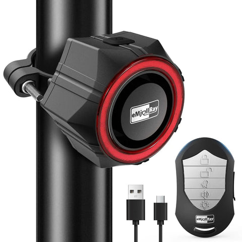 110dB Waterproof Wireless Bike Alarm With Remote Anti Theft Motion Sensor Adjustable Volume For Bicycle And E Bike Keeps Your Ride Safe From Thieves Loud Security System For Parking And Deterrence