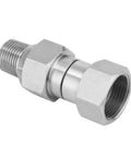 High Performance Pressure Washer Swivel Fitting With M22 14mm Threads 4500 PSI 360 Degree Rotation No Sweat Hose Twist Hot Water Compatible Up To 120 Celsius Eliminates Hose Twist And Kink Reduces Strain On Your Gun And Hose. M22 male female steel connector