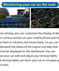 Fast WiFi OBD2 Adapter Scanner For iOS And Android Phones, ELM327 interface displays car diagnostics on mobile app