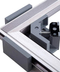 Close-up of 4-Piece Corner Clamp Set, Right Angle 90 Degree Woodworking Clamps With Adjustable Swing Jaw, Aluminum Alloy Frame