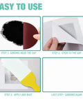 DIY Wall Patch Repair Kit With Aluminum Self Adhesive Patches Includes 4x4 6x6 8x8 Patches Sandpaper And Putty Knife instructions