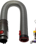 Stretch Hose Attachment For Dyson Upright Vacuums DC40 DC41 DC65 UP13 UP14 UP20 Grey Red Flexible Reach shown with vacuum